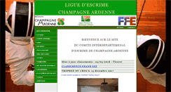 Desktop Screenshot of ligueescrimechampard.fr